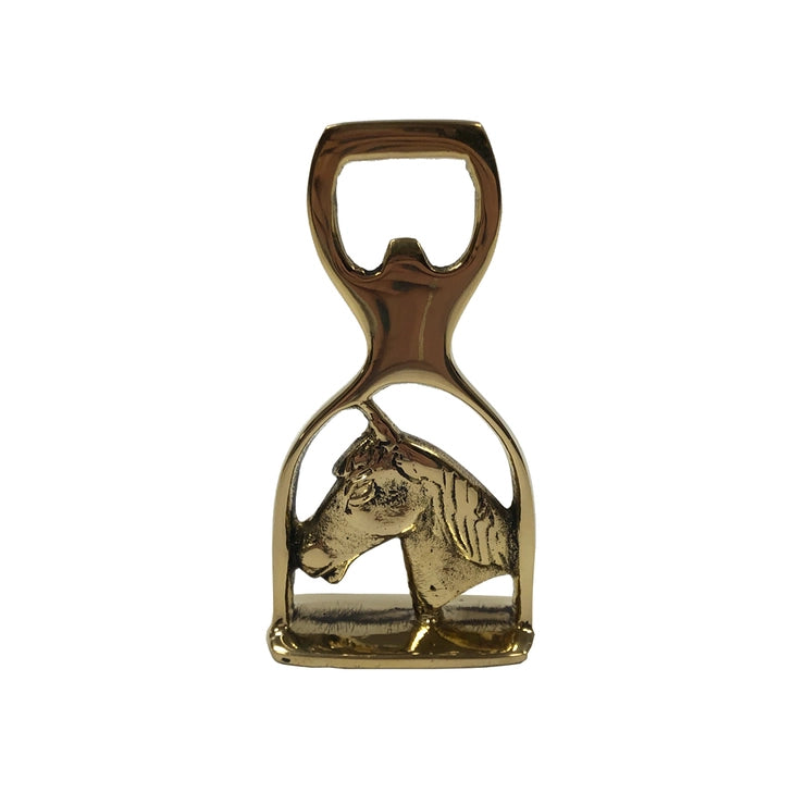  Brass horse head bottle opener from the Equine room