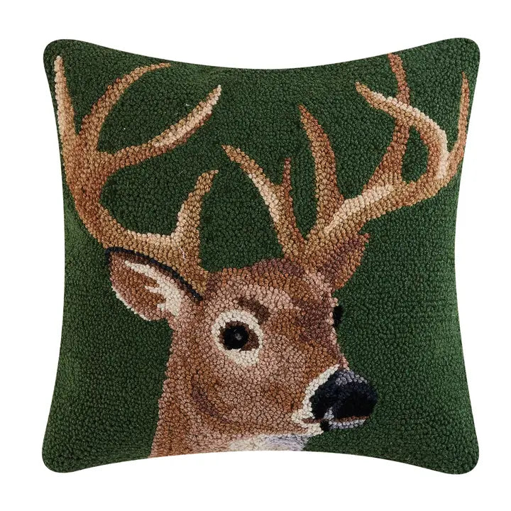 Deer Antler Pillow green