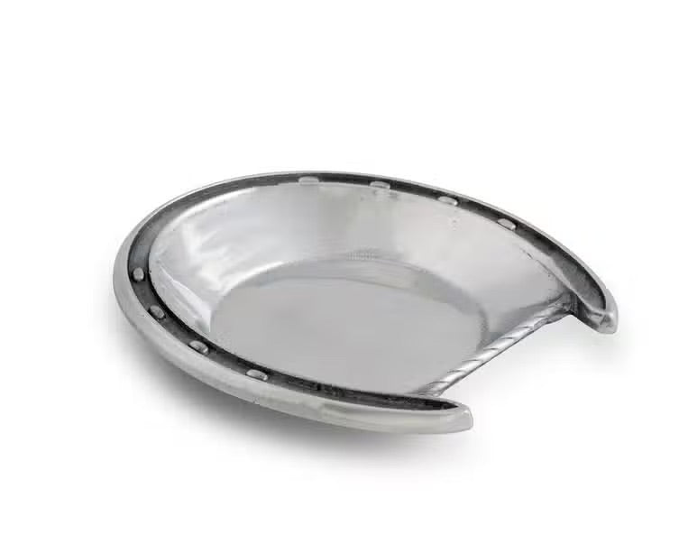 Horseshoe silver dish